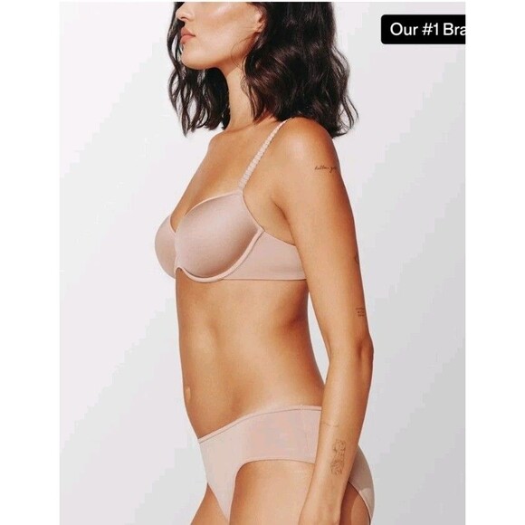Thirdlove Womens Beige Nude 24/7 Classic T-Shirt Bra 40C - Picture 2 of 11